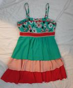 Leuke groen/rood/zalmkleurige STEPS jurk, Steps, Gedragen, Boven de knie, Groen