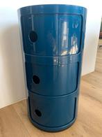 Kartell Componibili Kast - 3 Modules - Blauw, Ophalen of Verzenden