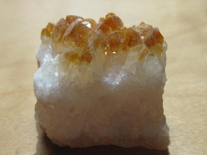 m. 5x ruwe edelsteen CITRIENKWARTS (8) kluster, Verzamelen, Mineralen en Fossielen, Mineraal, Verzenden