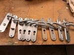 Deurkruk, deurbeslag binnendeur aluminium kleurig, Doe-het-zelf en Verbouw, Hang- en Sluitwerk, Ophalen, Gebruikt, Overige materialen