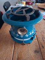 Petrol blauw petroleum stel 1 pit, Ophalen of Verzenden