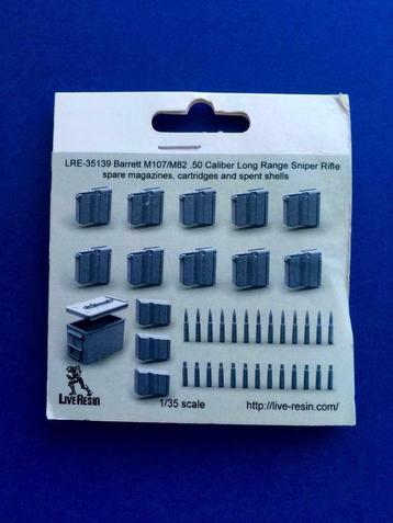 LiveResin LRE35139 Barrett M82A1/107A1 .50 Cal spare 1/35 beschikbaar voor biedingen