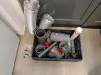 Diverse Pvc en spiro buis stukken henco pers koppelingen, Doe-het-zelf en Verbouw, Buizen en Afvoer, Ophalen, Zo goed als nieuw