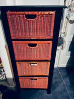 Toffe topvintage handig! opbergrek mandjeskast rood, Huis en Inrichting, Kasten | Ladekasten, Ophalen, 50 tot 100 cm, Zo goed als nieuw
