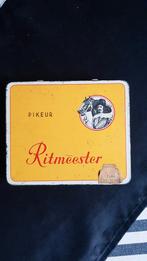sigarendoos blik Ritmeester pikeur 12,5x11x2,5, Ophalen of Verzenden, Zo goed als nieuw, Tabaksdoos of Verpakking