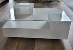 Design Karat Salontafel met Glasplaat, Huis en Inrichting, Ophalen, Gebruikt, 50 tot 100 cm, Design