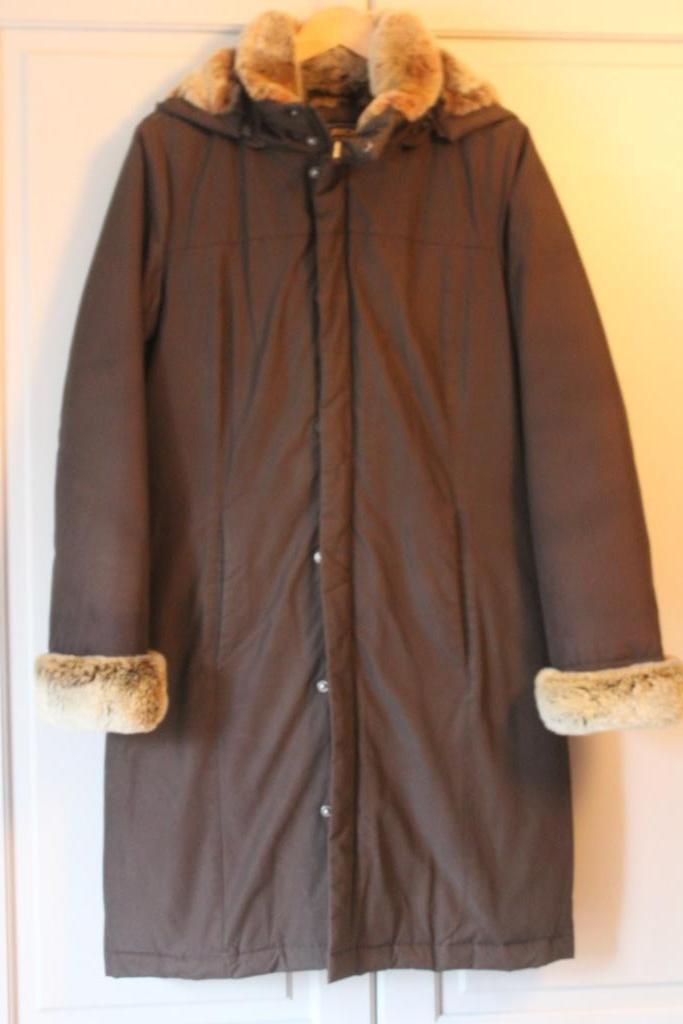 Woolrich boulder coat jas donkerbruin maat L, Kleding | Dames, Jassen | Winter, Zo goed als nieuw, Maat 42/44 (L), Bruin, Verzenden