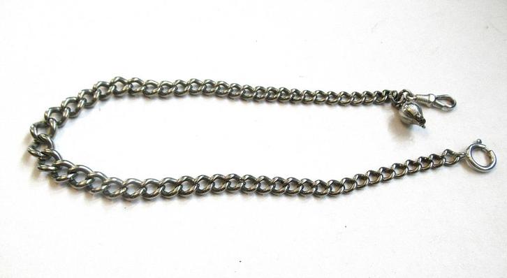 Antieke zakhorloge ketting, gekeurd., Antiek en Kunst, Antiek | Klokken, Ophalen of Verzenden