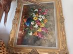 Schilderij bloemen ,  jj.foulon  ,  zeer mooi, Antiek en Kunst, Ophalen