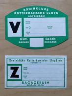 scheepvaart , Rotterdamsche lloyd , bagagelabels, Ophalen of Verzenden, Nieuw, Motorboot, Gebruiksvoorwerp