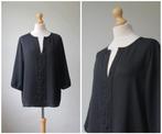 Marccain - mooie blouse / zwart / marc cain / maat L, Kleding | Dames, Verzenden, Zwart, Maat 42/44 (L), Zo goed als nieuw