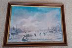 Winterlandschap A. van der Neer, lijst met ontspiegeld glas, Ophalen