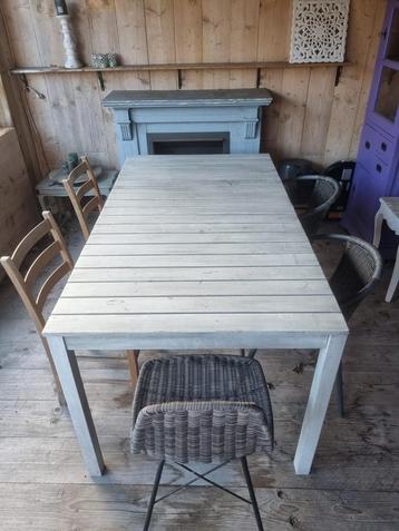 Tuin tafel + stoelen - 165x90cm beschikbaar voor biedingen