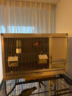 Alluminium kooi met koppel kapoetsijzen 2025, Ophalen, Zo goed als nieuw, Hout, Vogelkooi