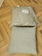 2 ongebruikte grote grijze kussens, Huis en Inrichting, Ophalen, Nieuw, Grijs, Vierkant