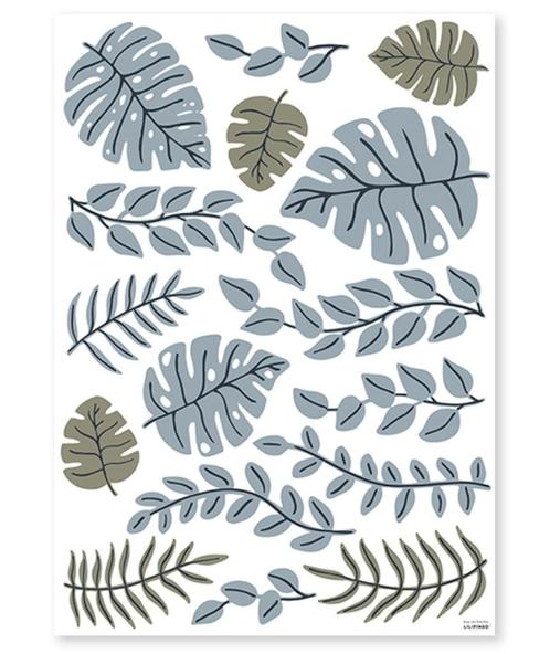 Muursticker Wandsticker Tropische Bladeren Lilipinso, Kinderen en Baby's, Kinderkamer | Inrichting en Decoratie, Nieuw, Wanddecoratie