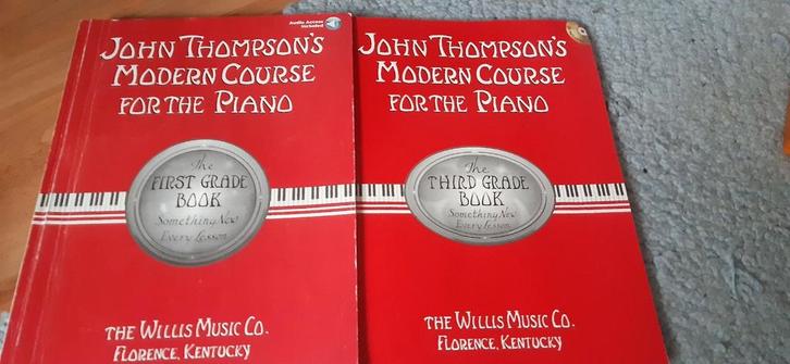 John Thompson's Modern Course for the Piano  deel 1 en 3, Muziek en Instrumenten, Bladmuziek, Gebruikt, Les of Cursus, Populair