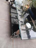Salon tafel van glas, Ophalen, Gebruikt, 100 tot 150 cm, 50 tot 100 cm