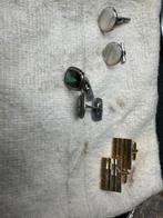 Vintage Manchetknopen Set, Ophalen, Gebruikt, Overige materialen, Verzilverd