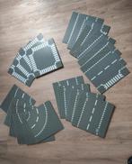 20 Lego City wegenplaten wegplaten donkergrijs zwart, Ophalen of Verzenden, Gebruikt