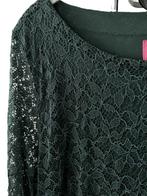 NIEUW KYRA model Sabi jurkje lace kant XXL bottle green, Verzenden, Maat 42/44 (L), Zo goed als nieuw, Kyra & Ko