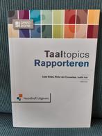 Taaltopics Rapporteren - Braas, Van Couwelaar en Kat, Ophalen of Verzenden, Beta, Zo goed als nieuw, HBO