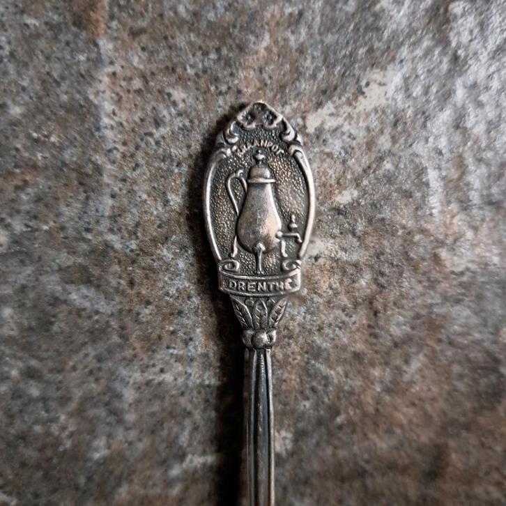 Antiek theelepel  - Zilverkleurig Arnhem van ess juwelier, Antiek en Kunst, Antiek | Bestek, Ophalen of Verzenden