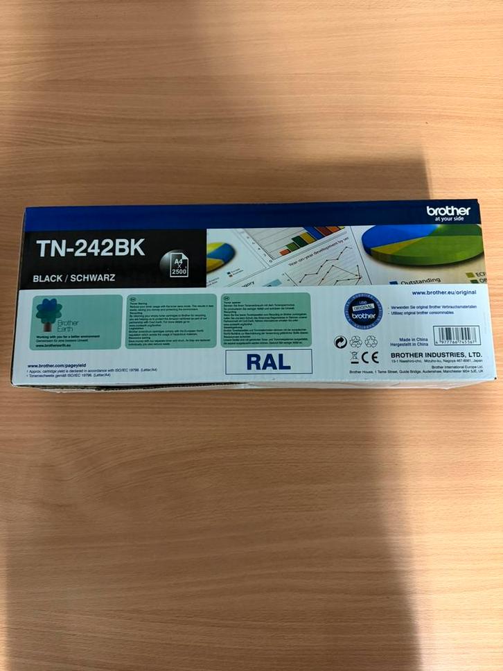 Brother TN-242BK origineel, Computers en Software, Printerbenodigdheden, Nieuw, Toner, Ophalen of Verzenden