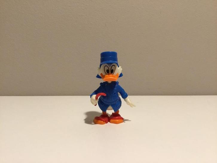 Ferrero Disney Oom Dagobert op safari blauw poppetje, Verzamelen, Disney, Zo goed als nieuw, Beeldje of Figuurtje, Overige figuren