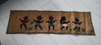 Vintage wandkleed jute spelende kinderen, Ophalen of Verzenden, Zo goed als nieuw, Wanddecoratie