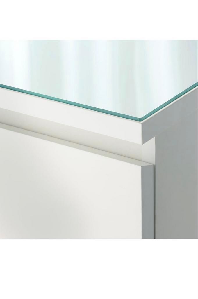 IKEA MALM Glasplaat 160x48 cm, Huis en Inrichting, Kasten | Ladekasten, Zo goed als nieuw, Minder dan 100 cm, 150 tot 200 cm, 25 tot 50 cm