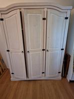 Hio-shop New Mexico Kledingkast - White Wash Hout, Huis en Inrichting, Kasten | Kledingkasten, Ophalen, Zo goed als nieuw, 50 tot 75 cm