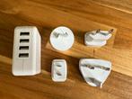 Travel adapter / reisstekker met 4 usb poorten en 4 stekkers, Ophalen of Verzenden, Gebruikt