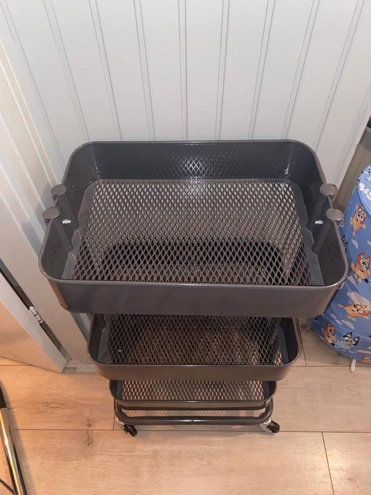 IKEA Raskog Trolley - Antraciet, Huis en Inrichting, Overige Huis en Inrichting, Zo goed als nieuw, Ophalen