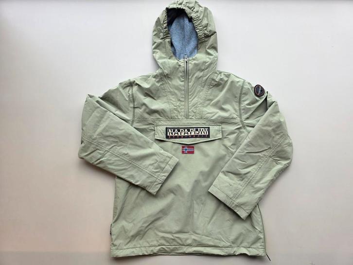 Napapijri Jas - maat 14 - 162, Kleding | Heren, Jassen | Zomer, Zo goed als nieuw, Overige maten, Groen, Ophalen