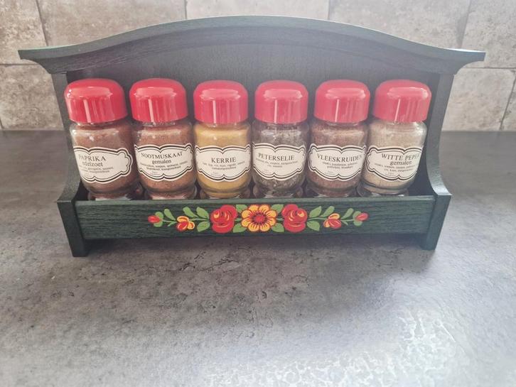 Vintage Emsa kruidenrek + kruidenpotjes NIEUW & ongebruikt, Huis en Inrichting, Keuken | Keukenbenodigdheden, Nieuw, Ophalen of Verzenden