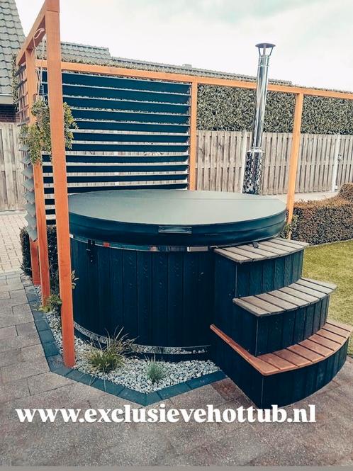 Exclusieve hottub's-Houtgestookt/Elektrisch of Hybride, Tuin en Terras, Zwembad-toebehoren, Nieuw, Ophalen of Verzenden