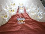 heineken bokbier glazen en schort, Ophalen of Verzenden, Zo goed als nieuw, Glas of Glazen, Heineken