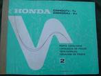 HONDA CM400 T CM400A 1980 parts catalogue CM 400, Motoren, Handleidingen en Instructieboekjes, Honda