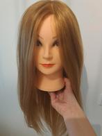 Kapperspop met blond haar kappershoofd oefenpop nieuw 60 %, Sieraden, Tassen en Uiterlijk, Uiterlijk | Haarverzorging, Ophalen of Verzenden