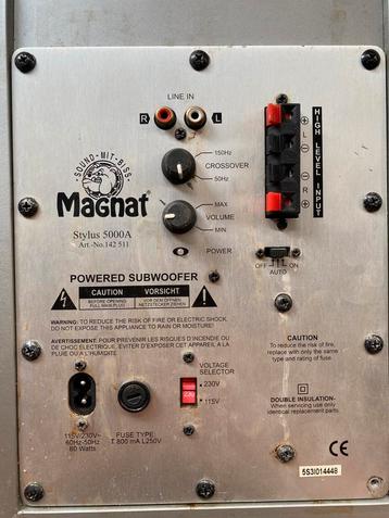 Magnat stylus 5000a subwoofer versterker beschikbaar voor biedingen
