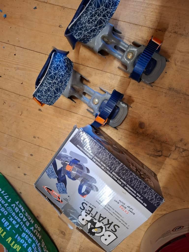 Verstelbare ijzers/ schaatsen maat 24-34, Ophalen, Gebruikt, Overige typen, Overige merken