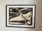 Bram van Velde - Zwart-wit litho uit 1966, Antiek en Kunst, Ophalen