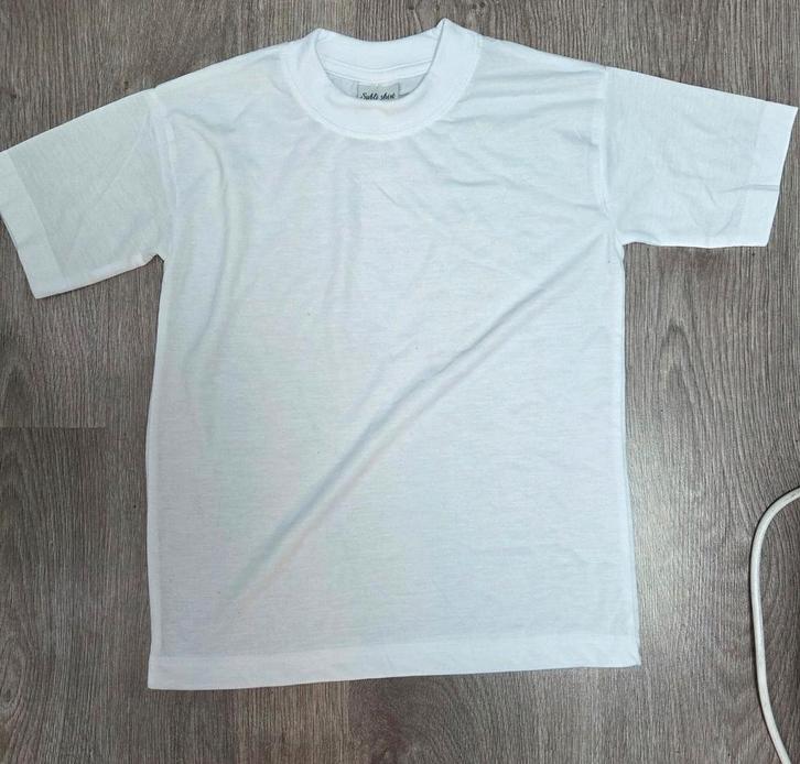 Witte Sublimatie T-shirts, Kinderen en Baby's, Babykleding | Overige, Nieuw, Jongetje of Meisje, Ophalen of Verzenden