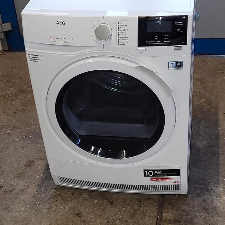 AEG 8000 Series Lavatherm warmtepompdroger, Witgoed en Apparatuur, Wasdrogers, Zo goed als nieuw, Condens, Voorlader, 6 tot 8 kg