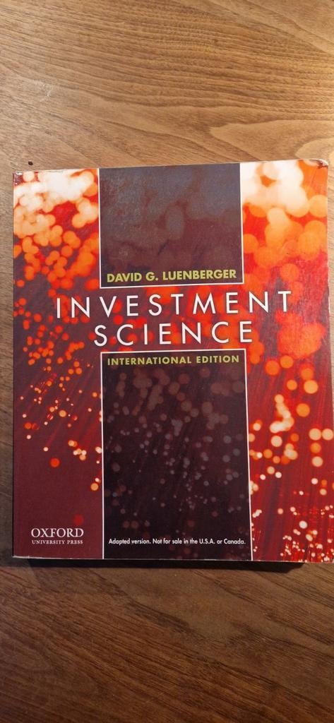 Investment Science - David G. Luenberger, Zo goed als nieuw, David G. Luenberger, Beta, HBO