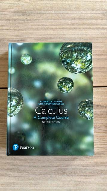 Calculus A Complete Course Ninth edition beschikbaar voor biedingen