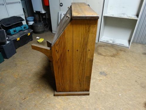 Massief eiken secretaire, Huis en Inrichting, Kasten | Secretaires, Gebruikt, Ophalen