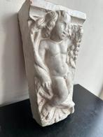 Oude grote terracotta console Cupido 17/29 cm, Antiek en Kunst, Ophalen of Verzenden