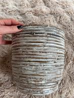 Bamboe Bloempot, Tuin en Terras, Bloempotten, Gebruikt, Rond, Binnen, Ophalen of Verzenden